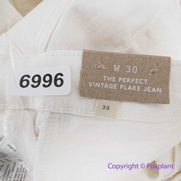 NEW Madewell The Perfect Vintage Flare in tile white, 30 - Picture 15 of 16